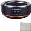 PHOLSY Adattatore di Montaggio Lente EF-RF Messa a Fuoco Manuale Compatibile con Obiettivi Canon EOS EF EF-S e Corpo Fotocamera Canon RF, EOS R, R6 II, R7, R8, R10, R3, R5, R5C, R6, RP, R50, R100