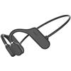 Queen.Y Cuffia a Conduzione Ossea Bluetooth Open Ear Auricolare Stereo Hifi Wireless con Microfono per Sport Fitness Ciclismo Corsa Guida Palestra (Nero)