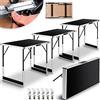 KESSER® Tavolo multifunzione professionale 3 pezzi, 100 x 60 cm, tavolo da tappezzeria, portata 30 kg, con funzione allungabile, tavolo pieghevole, tavolo da campeggio e da campeggio regolabile