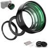 Neewer 22mm Obiettivo Macro con Anello per Fotografia Ravvicinata Compatibile con Sony a5100 a6000 a6100 a6300 a6500 a6600 ZV-E10 Canon R7 R50 M200 M50 M5 M6 KISS X10 e Obiettivo ø49/46/40,5mm, LS-27
