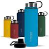 720°DGREE Borraccia termica 750 ml noLimit - Bottiglia acqua termiche in acciaio inox - Senza BPA - Borracce perfetto per bevande (710ml) calde, fredde, università, ufficio, all'aperto +2 Coperchi