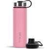 720°DGREE Borraccia termica 750 ml noLimit - Bottiglia acqua termiche in acciaio inox - Senza BPA - Borracce perfetto per bevande (710ml) calde, fredde, università, ufficio, all'aperto +2 Coperchi