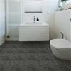 Hode Pavimento in PVC autoadesivo per pavimenti in vinile, grigio, effetto cemento, 30 cm x 30 cm, impermeabile, 0,9 m², spessore 1,5 mm, 10 piastrelle