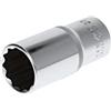 GEDORE Red Inserto Chiave a Bussola Lunga, Attacco 1/2 pollici, 12.5 mm, Bocca Dodecagonale, Chiave a Bussola 27 mm, Utensile, R61102714, Acciaio