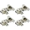 LIKERAINY 95 Grado Battuta Esterna Mini Cerniera del Telaio 40mm con Ammortizzatore per Porta Pesante e Spessa Cerniere Corte per Mobile da Cucina Gabinetto Armadio Porte 4 Pezzi