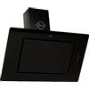 GURARI 155 90 BL Pr Prime cappa da cucina di lusso 90 cm, vetro nero, 1000 m³/h, estrazione dei bordi, timer, telecomando, cofano a parete, aria di scarico e circolazione