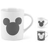 H&H Disney100 Mickey Set 24 Tazze Mug, New Bone China, cc341