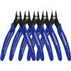 KAIHAOWIN Pinza da Taglio Diagonale, 5 Pezzi Mini Pinze da 127 mm per Elettronica e Taglio di Fili Morbidi, Pinze per Taglierine di Precisione per Modellismo, Elettronica e Legare Cavi, Blu