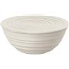 Guzzini - Tierra, Contenitore M con Coperchio in Plastica Riciclata, Ciotola - Bianco Latte, Ø 18xh7,8 cm | 1090 cc - 175003156