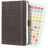 SIGEL J4122 Jolie Agenda settimanale 2024, copertina rigida, 9,5 x 15 cm, 174 pagine, marrone