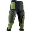 X-Bionic Energy Accumulator 4.0 3/4 Strato Base Pantaloni Funzionali, Uomo, Charcoal/Yellow, S