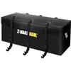 MAXXHAUL - Borsa da Trasporto per Portapacchi, 70209, Fissaggio su Gancio Traino, Robusta e Resistente all'Acqua, 119 x 50 x 50 cm, Nero, con Cinghie di Fissaggio