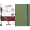 Clairefontaine My.Notes 782463C - Quaderno a spirale Age Bag A con margini staccabili, formato B5 orizzontale, 25 x 19 cm, 120 pagine a righe staccabili, carta bianca da 90 g, copertina in cartoncino