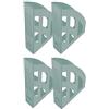 HELIT BÜROPROD. H2661032 - Cartella portariviste a ponte verde, DIN A4-C4, 4 pezzi, turchese, portadocumenti in plastica riciclata, certificato Blue Angel