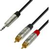 Adam Hall Cables 4 STAR YWCC 0150 - Cavo audio REAN jack stereo da 3,5 mm a 2 x RCA maschio 1,5 m