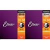 Elixir Strings Phosphor Bronze Acoustic Guitar Strings W Nanoweb Coating, Custom Light (.011-.052) & Corde Per Chitarra Acustica Bronzo 80/20 Strings Con Rivestimento Nanoweb, Custom Light .011-.052