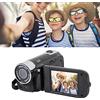 CCYLEZ Videocamera per Videocamera DV 1080P, Videocamera Digitale Portatile, Schermo Girevole TFT da 2,7 Pollici, Videocamera per Vlogging per Bambini (Nero)