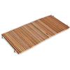 CASTELMERLINO 082-L Tappeto Bagno Avvolgibile in Legno di Larice Naturale Profilo Semitondo cm 45 x 101