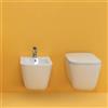 KERASAN Sanitari sospesi Kerasan Tribeca vaso Norim, bidet e coprivaso slim soft close
