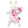 Chicco Pocket Friend - L'Amico del Succhietto, Portaciuccio Neonato, A Forma di Coniglietto, Pratico e Igienico, Pupazzetto Da Coccolare, Regalo Neonata Femmina, Lavabile in Lavatrice, Rosa