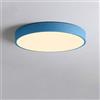 LFANH Lampadina da Camera da Letto LED Plafoniere 12 / 18W 3000K Lampada da Soffitto Rotondo A Luce Calda Moderna Easy da Installare Apparecchio per Ufficio Soggiorno Corridoio,Blu,30cm