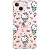 Personalaizer Cover per iPhone 13 - Hello Kitty patron stickers