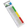 Info Notes Q874109 Righello Con Flag Segnapagina Assortiti, 12 Pz