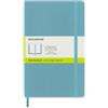 Moleskine Classic Notebook, Taccuino con Pagine Bianche, Copertina Morbida e Chiusura Elastica, Formato Large 13 x 21 cm, Colore Azzurro, 192 Pagine