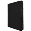 Raylu Paper - Cartella progetti opaca formato A4 con dorso da 5 cm, cartella in cartone resistente e chiusura con gomme per progetti scolastici o ufficio, Raccoglitore formato 34 x 24 cm (nero)