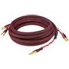 Dynavox Perfect Sound Cavo per altoparlanti, coppia, cavo per altoparlanti flessibile di alta gamma con connettori a banana, preassemblato, colore nero/rosso, lunghezza 3 m