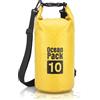 Cable Technologies Dry Bag, Borsa Sacca Zaino Impermeabile Waterproof, chiusura a rotolo e tracolla, custodia impermeabile per cellulare e marsupio per Mare Barca Pesca Rafting Spiaggia Sport Acquatici (Grey, 5l)