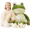EARTHSOUND Peluche Rana Gigante Giocattolo,Grande Animali di Peluche 78cm XL XXL Enorme Giganti Teneri Enormi Jumbo Animale Grasso,Regali per Ragazze Ragazz Bambini
