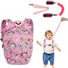 AOMIG Imbracatura di Sicurezza Bambini, Zaino per Bambini con Guinzaglio di Sicurezza, Bambino Anti-perso Zaino per Bambino e Bambino Imparare A Camminare, Unicorno