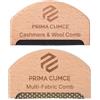 Prima Cumce Pettine in cashmere - Pettine in legno per maglieria, cashmere e maglioni in lana fine - Rasoio in legno con testa di rame - Depiller manuale portatile per vestiti, peluria, bobbles (2