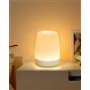 FOMYHEARD Lampada da Notte per Bambini per la Camera, Lampada da Comodino a LED Touch Dimmerabile con Modalità Calda e 256 Cambia Colore, USB Ricaricabile Notturna per Adulti con Timer