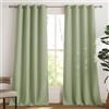 PONY DANCE Tende Oscuranti per Interni e Soggiorno con Anelli Curtains Salotto Moderne 2 Pezzi L 140 x A 240 cm Tende Termiche Isolanti per Interni, Chartreuse