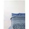 Bassetti Lenzuola LETTO SINGOLO, Completo letto Made in Italy, 1 Lenzuolo Piano 160x280 cm + 1 Lenzuolo con Angoli 90x200 cm + 1 federa 50x80 cm (Mosaico Blu)