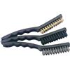 Draper 26928- Set 3 spazzole in ottone, nylon e acciaio INOX