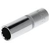 GEDORE Red Inserto Chiave a Bussola Lunga, Attacco 1/2 pollici, 12.5 mm, Bocca Dodecagonale, Chiave a Bussola 16 mm, Utensile, R61101614, Acciaio
