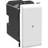 Bticino AM4003CWI Comando Luci Wireless Connesso Matix Smart, per Accendere, Spegnere e Regolare l'Intensità delle Luci con lo Smartphone o con Alexa, Siri e Google Home, 1 Posto, Bianco
