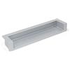 Emuca - Maniglia per mobili Modena, interasse 128 mm, L137mm, Verniciato alluminio, Zama, 10 un