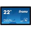 iiyama Prolite TF2215MC-B2 - Monitor a LED IPS da 54,6 cm (21,5), apertura a 10 punti, multitouch capacitiva (VGA, HDMI, DisplayPort) IP65, touch con vetro, anti impronte, colore: Nero
