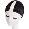 King Love Star Lace Comfortable Velvet Wig Cap with Silk Wig Band for All Lace Wigs and Frontals, Make HAIRLINE and PART Seamless Transition (Nero)
