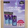 John Frieda Set di ricci da sogno per ricci - shampoo, balsamo, spray per lo styling e maschera per gli occhi MegRhythm gratis - per ricci ben definiti - idrata i capelli