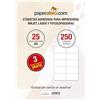 HappyMots Etichette Adesive Paperafero | 250 Etichette | Dimensioni 105 x 59 mm | Carta adesiva per stampare su qualsiasi stampante, adesivi bianchi perfetti per uso domestico e professionale.