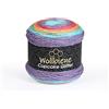 Wollbiene Cupcake Glitter Simli, 3 gomitoli di lana da 150 g, 450 g, per lavorare a maglia e all'uncinetto, lana turca, colori sfumati (rainbow 2030)