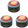 Wollbiene Cupcake, 3 gomitoli di lana turca da 150 g, 450 g, per lavorare a maglia e all'uncinetto, lana turca (arcobaleno, pastello 2030)