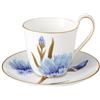 Royal Copenhagen Flora 1017533 - Tazza con piattino, in porcellana fine, colore bianco, motivo floreale, 27cl, 1017533