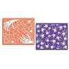 Sizzix Cartella di RIPIZZATURA Texture Impressions Tessuto di Ragno, Nero