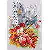 Magic Needle Raccolta Autunnale Set Punto Croce con Schema numerato Zweigart Edition, Cotone, Bianco, 18 x 27 cm